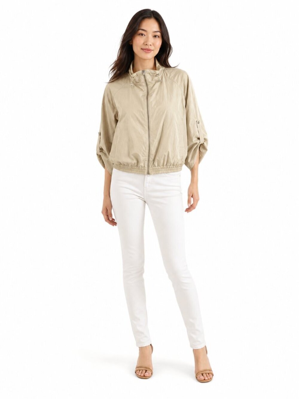 Theory Flax Raglan Anorak Jacket Size P